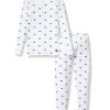 Enfants Petite Plume Pyjamas | Ensemble De Pyjama Ajuste Pima Pour Enfants En Baleines