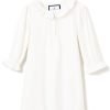 Enfants Petite Plume Chemises De Nuit | Chemise De Nuit Victoria En Flanelle Pour Fille En Blanc