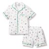 Enfants Petite Plume Pyjamas | Ensemble Pyjama Court En Serge Pour Enfants En Plein Air