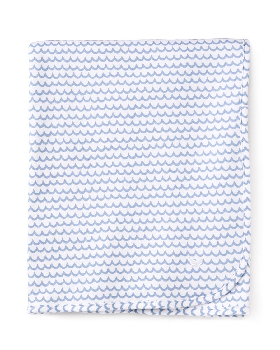 Enfants Petite Plume Accessoires | Couverture Bebe Pima A La Mer