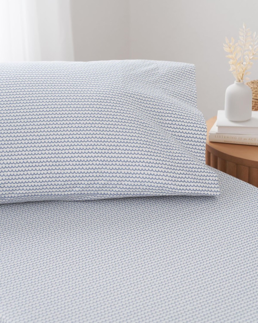 Maison Petite Plume Feuilles | Draps De Lit Luxe Premium 100 % Coton La Mer