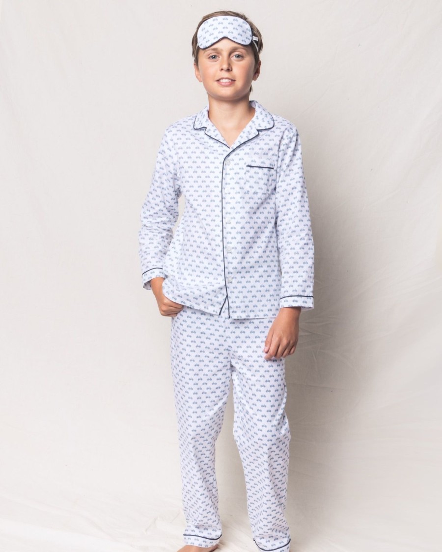 Enfants Petite Plume Pyjamas | Ensemble De Pyjama En Serge Pour Enfant En Bicyclette