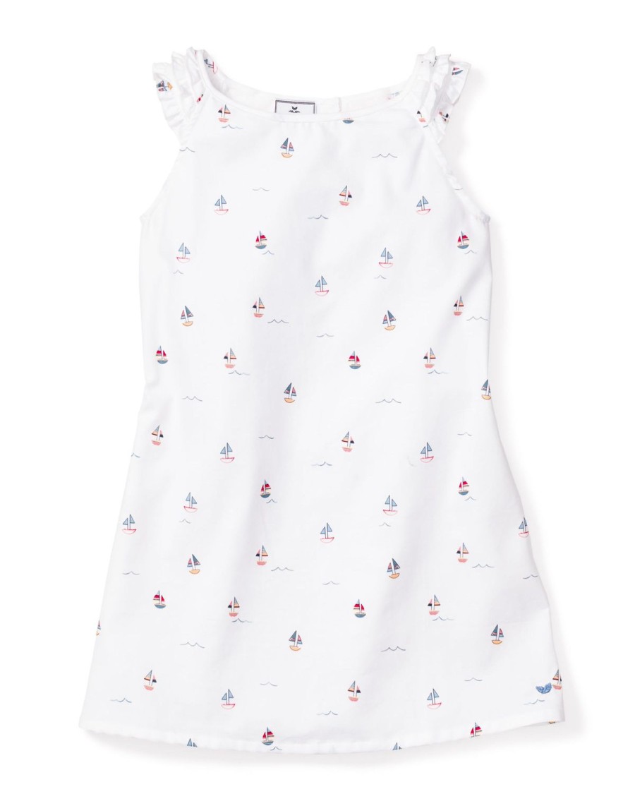 Enfants Petite Plume Chemises De Nuit | Chemise De Nuit En Serge Pour Fille Amelie En Bateau